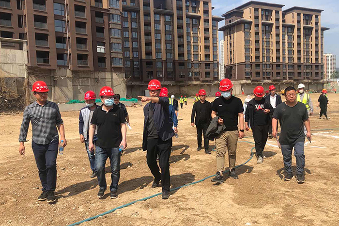 丹鶴綠洲項(xiàng)目二期工程基坑驗(yàn)槽通過(guò)驗(yàn)收